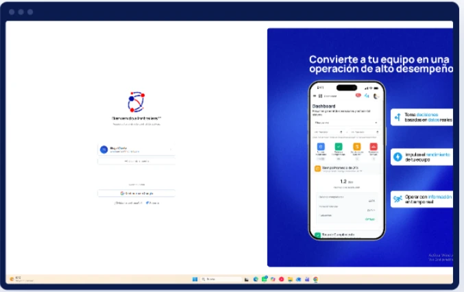 Pantalla ilustrativa de acceso de clientes a INNTRAILERS